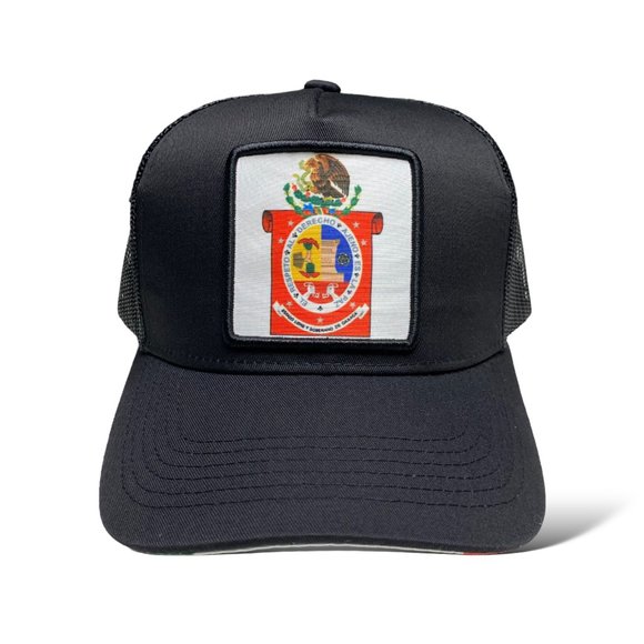 Gorra Bandera de Oaxaca México Bordada, Snapback, Negra, Visera Curva - Picture 3 of 10